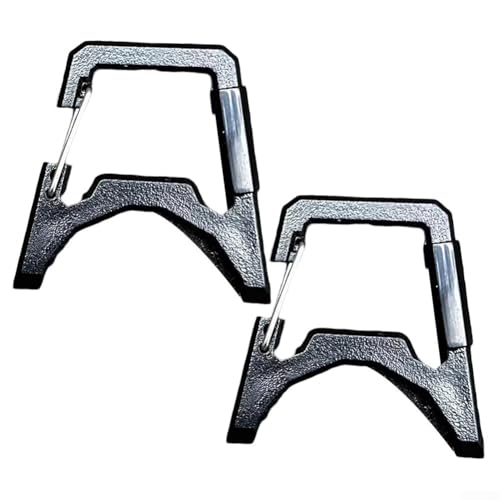 2 Stück Zeltlaternen-Haken, stabile Kunststoffschnallen zum sicheren Aufhängen von Taschenlampen (B-Schwarz) von ZiStarlilife