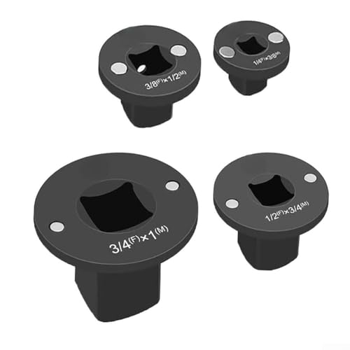 4 Stück Antriebsreduzierungsadapter Low Profile Stecknuss Adapter Set für Schlagschrauber Stahl Reduzieradapter 1/4 auf 1 Zoll Magnethalter Professionelle Werkzeuge 4 Stück Antriebsreduzierungsadapter Low Profile Stecknuss Adapter Set für Schlagschrauber Stahl Reduzieradapter 1/4 auf 1 Zoll Magnethalter Professionelle Werkzeuge von ZiStarlilife