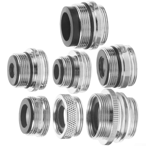 7-teiliges Wasserhahn-Adapter-Set, Kupfer-Luftsprudler zum Anschluss von Waschbecken an Gartenschläuche 7-teiliges Wasserhahn-Adapter-Set, Kupfer-Luftsprudler zum Anschluss von Waschbecken an Gartenschläuche von ZiStarlilife