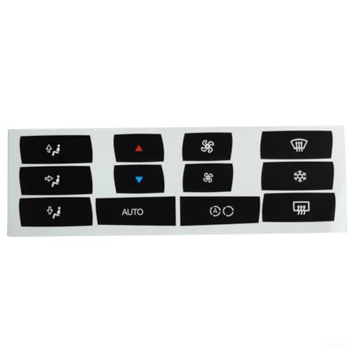 Ästhetisches Upgrade Klima Control Button Knob Overlays für BMW X3 E83, Präzisionsschnitt u von ZiStarlilife