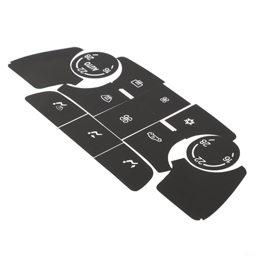 Aufkleber Set für Buick Verano AC Klimaregulierung schützt Tasten und erhält die Funktionalität (Zahlungsautomatik) von ZiStarlilife