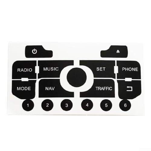 Aufkleber für die Reparatur von Tasten für 308 und für 3008 Nav Radio fest an der Steuerung von ZiStarlilife