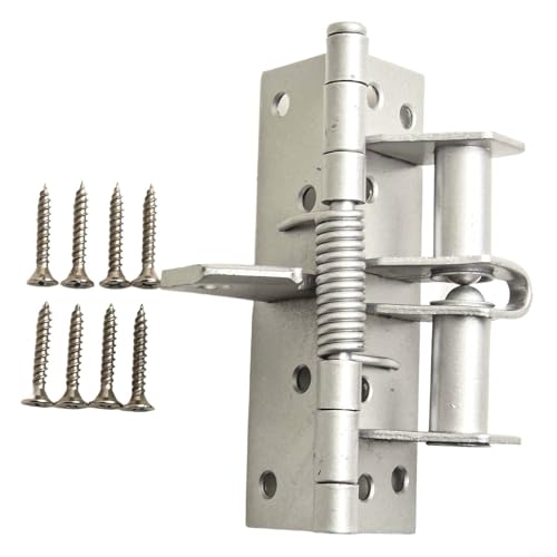 Automatischer Stopper Türscharniere mit Hydraulikpuffer für sicheres und geräuschloses Schließen, für verschiedene Türanwendungen (Silber) von ZiStarlilife