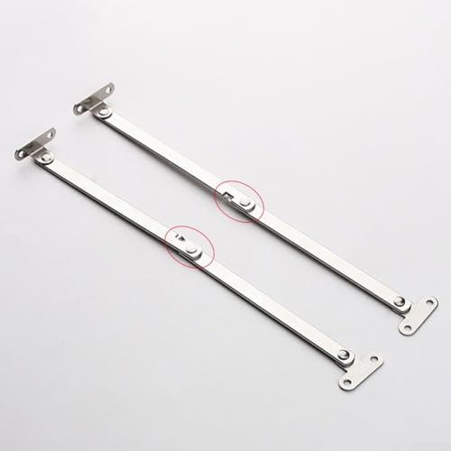 Bewegliche Edelstahl-Stützstange für Schranktüren, 2-teiliges Set von ZiStarlilife