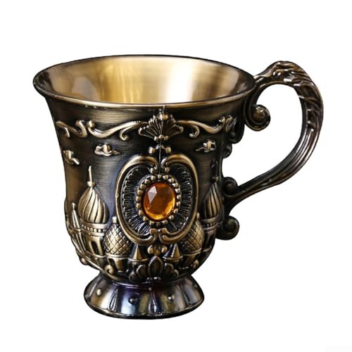 Charming European Style Alloy Wine Glass Retro Chic Design for Whiskey Lovers and Drink Genuss von ZiStarlilife