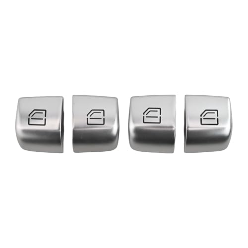 Für Mercedes Fensterschalter Reparatursatz 4 Chrom Glas Lift Schalter Tasten für C300 C63 C350 GLC300 Modelle Für Mercedes Fensterschalter Reparatursatz 4 Chrom Glas Lift Schalter Tasten für C300 C63 C350 GLC300 Modelle von ZiStarlilife