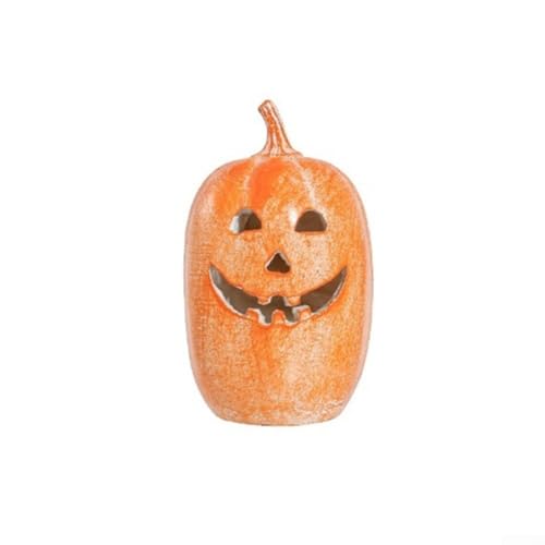 Handgefertigtes Herbst-Kürbis-Ornament für den Innenbereich, hohles Design ermöglicht eine festliche LED-Kerzenbeleuchtung (12 cm) von ZiStarlilife