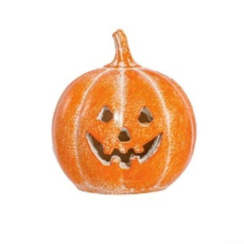 Handgefertigtes Herbst-Kürbis-Ornament für den Innenbereich, hohles Design ermöglicht eine festliche LED-Kerzenbeleuchtung (14 cm) von ZiStarlilife