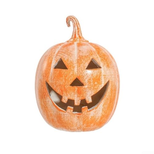 Handgefertigtes Herbst-Kürbis-Ornament für den Innenbereich, hohles Design ermöglicht eine festliche LED-Kerzenbeleuchtung (19 cm) von ZiStarlilife