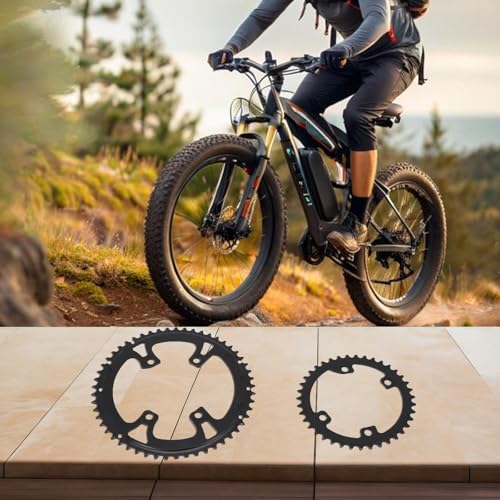 Hochfeste asymmetrische Kettenblatt-Paar aus Aluminiumlegierung für Effizienz beim Radfahren (53–39T) von ZiStarlilife