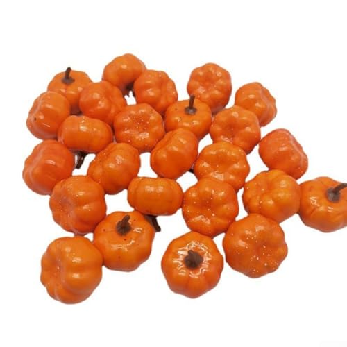 Künstliche Mini-Kürbisse, Schaumstoff-Material, für Bauernhaus-Ernte-Party, vielseitige Halloween-Dekoration, 3,5 cm hoch und 3,8 cm im Durchmesser, 12 Stück gelb Künstliche Mini-Kürbisse, Schaumstoff-Material, für Bauernhaus-Ernte-Party, vielseitige Halloween-Dekoration, 3,5 cm hoch und 3,8 cm im Durchmesser, 12 Stück gelb von ZiStarlilife