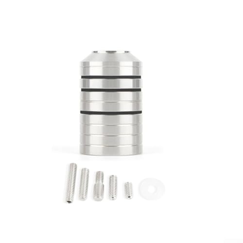 Leichtes Bogen-Stabilisator-Gegengewicht-Set, 280 g, Edelstahl-Gewichte für ausgewogene Bogenbehandlung (Silber) von ZiStarlilife