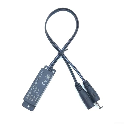 Mikrowellensensor-Schalter-Controller für PWM-LED-Streifen, effiziente menschliche Bewegungserkennung und automatische Lichtaktivierung (schwarz) von ZiStarlilife