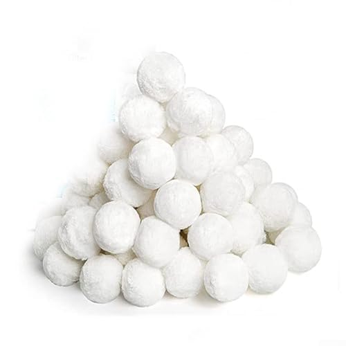 Pool-Filterbälle, 5 cm, wiederverwendbare Pool-Filterbälle, Faser-Filtrationsmedien, Schwimmbad-Sandfilter, Faser für Aquarium, Pools, Sandfiltersysteme (200 g) von ZiStarlilife