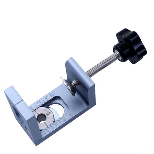 Präzise Dübel-Bohrführungsvorrichtung zum Stanzen von 8 mm, 10 mm, 12 mm Rückprallern mit Körper aus Aluminiumlegierung, Messingmutter und Edelstahlhülse (1 Set) von ZiStarlilife