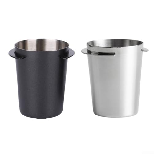 Praktischer Edelstahl-Kaffee-Dosierbecher verbessert Ihre Espresso-Erfahrung mit Leichtigkeit (schwarz, 53 mm) von ZiStarlilife