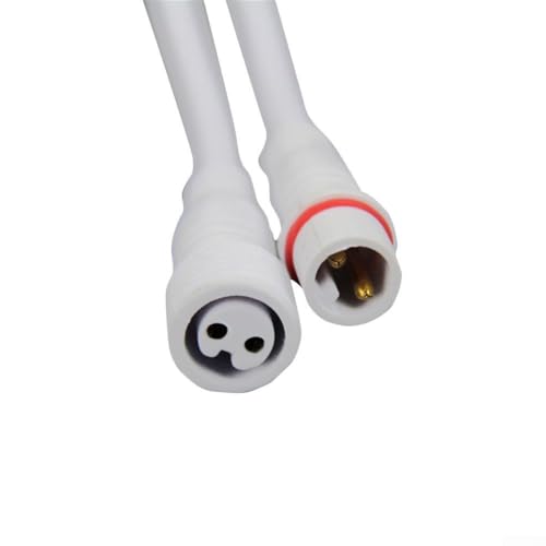 Reliable Connection Solutions 5 Paar Set von IP65 bewerteten LED-Steckern mit Verkabelung (weiß-2-polig) von ZiStarlilife