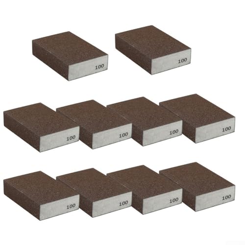 Set mit 10 Schleifschwämmen für Küchengeräte Reinigung und Holzbearbeitungsprojekte (Körnung 100) von ZiStarlilife