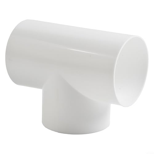 T/Y Form Luftführungsverteiler Verbinder 10,2 cm ABS Kanalrohr Rohr für Abluftventilator Belüftungssystem Luftstromkontrolle Zuhause (T-Form 100 mm) von ZiStarlilife
