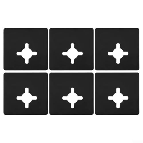 Türschloss vorne Kugelverstärkungsplatten und Lochabdeckungen aus Edelstahl bieten Schlossreparatur und Verstärkungslösungen (6 Stück) von ZiStarlilife