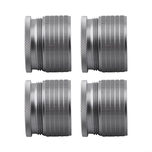 Verstellbare Betttischbeine, Erhöhung 23–37 mm, 4 Stück, Möbelhöhe, Anti-Vibrationsschutz für Betten, Schränke, Stühle, Sofas, einfache Installation (grau) von ZiStarlilife