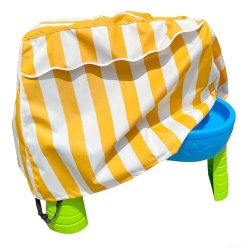 Wasserdichte Abdeckung für Kinderwassertisch sorgt für Stabilität und Schutz vor Regen, perfekt für den Außenbereich (gelb) von ZiStarlilife