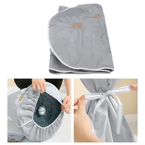 Wasserdichter Ventilator-Staubschutz mit elastischem Saum für vollständige Abdeckung und Staubschutz, geeignet für Ventilatoren bis zu 45 cm Durchmesser und 140 cm Höhe (C) von ZiStarlilife