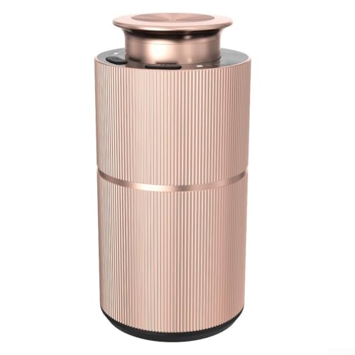 Wasserloser Diffusor für ätherische Öle für Autos mit Zerstäubungstechnologie, leisem Betrieb und Metalldesign für Aromatherapie (Gold) von ZiStarlilife