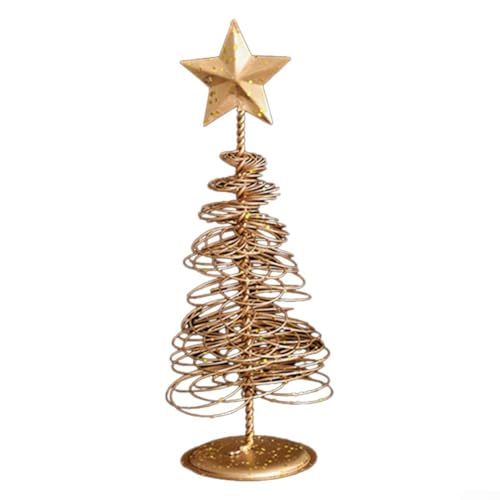 Wunderschöne goldene Baumkrone mit funkelndem Stern-Design für Feiertage (16 cm) von ZiStarlilife