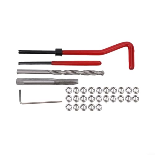 ZiStarlilife 30-teiliges M6-Gewinde-Reparaturset, metrischer Edelstahldraht, Reparatur-Einsatz-Werkzeug, Ersatz-Set mit Installationswerkzeugen für Motorwartung, 6 mm x 1 mm von ZiStarlilife