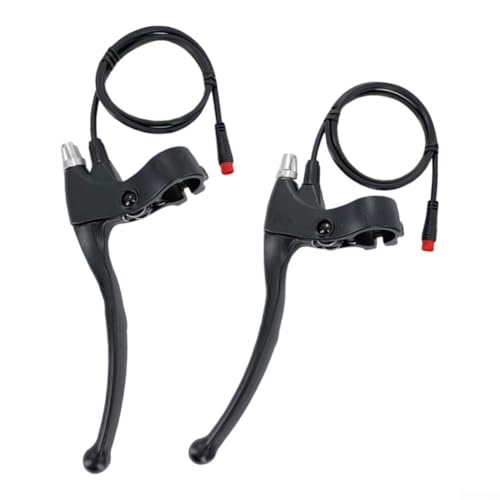ZiStarlilife Bremshebel E-Bike Bremshebel Paar 22,2 mm Legierung Griff mit 0,45 m Kabel und 2-poligem wasserdichtem Anschluss für Elektrofahrrad Stromabschaltung von ZiStarlilife