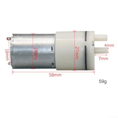 ZiStarlilife Doppelkopf-Vakuumpumpe mit 3 5 V und 6 12 V für Sauerstoffzufuhr und Belüftung des Aquariums, kleine Größe für einfachen Transport (3–5 V) von ZiStarlilife
