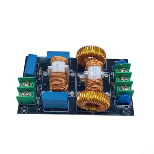ZiStarlilife Dreistufiger Filterkreis für Netzteil, Rauschunterdrückung und Transformator, 4 A-20 A AC 110–250 V einphasiger Eingang, mit Leiterplatte für elektronische Geräte (4 A) von ZiStarlilife