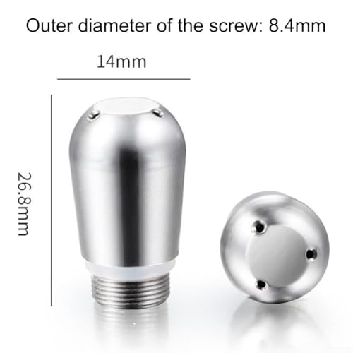 ZiStarlilife Expobar Dampfstabdüse Edelstahl 3/4 Loch Schraube Ersatzteil für Kaffeemaschinen mit 8,3 mm Außendurchmesser (drei Löcher) von ZiStarlilife