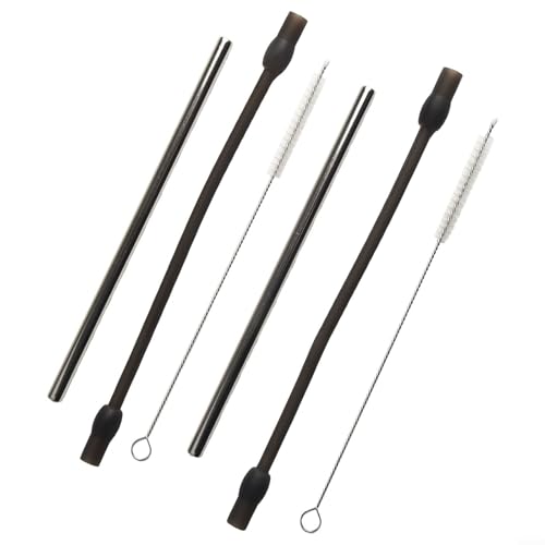 ZiStarlilife Für Siemens für EQ6 Milchschlauch-Set, mit Edelstahlrohr und Reinigungsbürste, für Kaffeemaschine, temperaturbeständige Silikonschläuche, Ersatzteile (2 Set) von ZiStarlilife