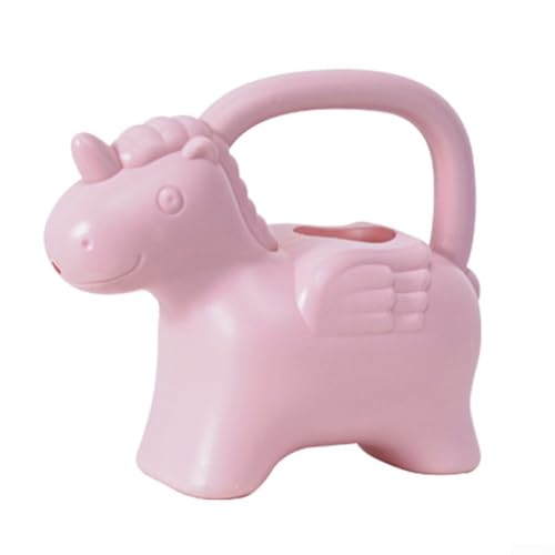 ZiStarlilife Gießkanne in Tierform, tragbar, für den Garten, mit Elefanten-Dinosaurier-Design, 0,5 l Fassungsvermögen, PP-Material für Innen- und Außenbereiche (rosa für Pony) von ZiStarlilife