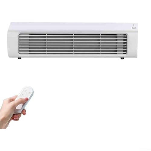 ZiStarlilife Kabelloser tragbarer Ventilator für Klimaanlage, blattlos, mit Fernbedienung, für Zuhause, Büro, Küche, Schlafzimmer, keine Installation erforderlich (weißes Plug-in-Modell) von ZiStarlilife