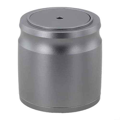 ZiStarlilife Kaffee-Dosierringe Presse, 58 mm, Aluminiumlegierung, Kaffee-Dosierbecher mit Deckel und Pulver-Picker, Siebtrichter für Espressomaschinen Siebträger (grau) von ZiStarlilife