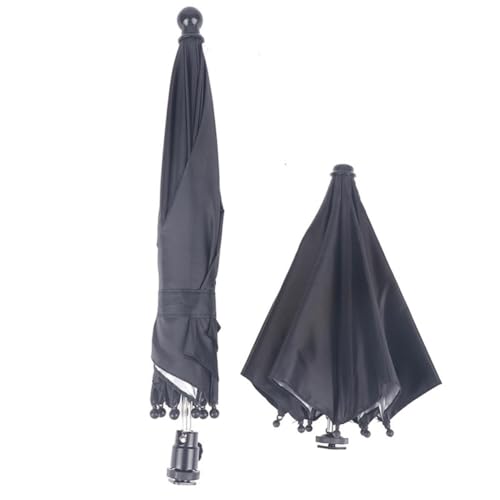 ZiStarlilife Kameraschirm, Sonnenschirm mit Blitzschuh-Halterung, Schnittstelle, Fotografie-Sonnenschutz für DSLR SLR-Kameras, Outdoor, schwarz, 25 x 5 x 5 cm von ZiStarlilife
