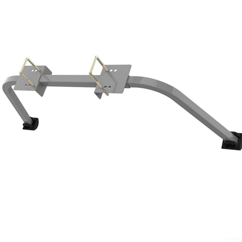 ZiStarlilife Leiter Stabilisator Bar Verlängerung Leiter Sicherheitsunterstützung Dachrinnenschutz Rutschfester Stand Off, mit T-Griff Design für Dachlackierung Reinigung (grau) von ZiStarlilife