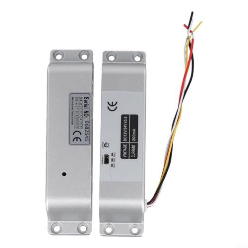 ZiStarlilife Magnetisches Schloss, elektrisches Bolzenschloss, DC 12 V-24 V, mit verstellbarer Verzögerung von 0–3–6 Sekunden, Gehäuse aus Aluminiumlegierung und Edelstahlbolzen für ZiStarlilife Magnetisches Schloss, elektrisches Bolzenschloss, DC 12 V-24 V, mit verstellbarer Verzögerung von 0–3–6 Sekunden, Gehäuse aus Aluminiumlegierung und Edelstahlbolzen für von ZiStarlilife