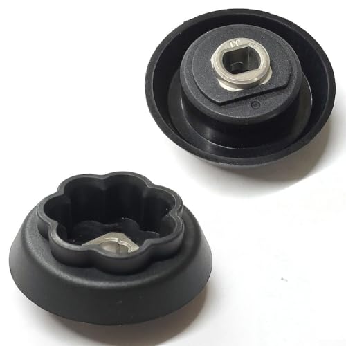 ZiStarlilife Mixer Drive Wheel 7 Teeth Mushroom Head Replacement Parts, Blender Coupling Drive Gear, Compatible With Kitchen Food Processor Appliance Model 1200 C2 C3 D4 E5 Black von ZiStarlilife