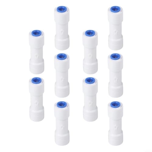 ZiStarlilife Quick Connect Rückschlagventil, 1/4 Zoll, gerader Anschluss, für Wasseraufbereiter, RO-System, Wasserfilter-Armatur, mit auslaufsicherem Design, 10 Stück, Weiß ZiStarlilife Quick Connect Rückschlagventil, 1/4 Zoll, gerader Anschluss, für Wasseraufbereiter, RO-System, Wasserfilter-Armatur, mit auslaufsicherem Design, 10 Stück, Weiß von ZiStarlilife