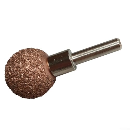 ZiStarlilife Reifenschleifkopf Raspel Puffer Ball mit Dorn Adapter Professionelles pneumatisches Werkzeug für Reifenreparatur High Speed Low Speed kompatibel 25 mm Polierscheibe von ZiStarlilife