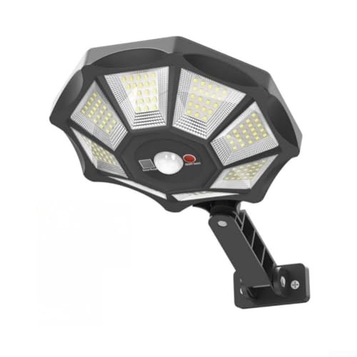 ZiStarlilife Solarleuchten Außen 168 LED Bewegungsmelder Flutlicht mit 360° Weitwinkelbeleuchtung IP65 Wasserdicht Dämmerung bis Morgendämmerung Solarlampe für Garten Hof von ZiStarlilife