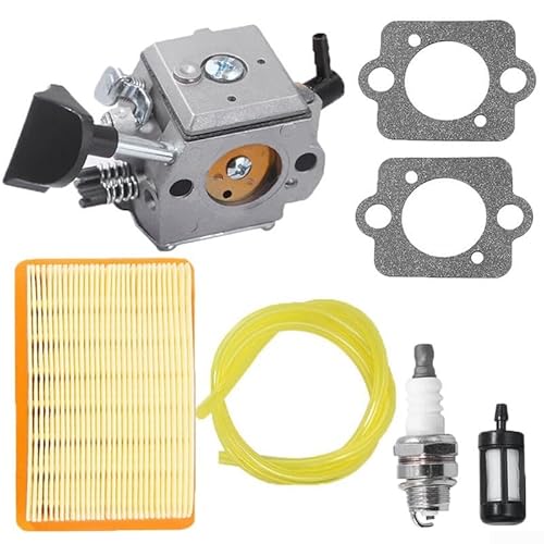 ZiStarlilife Vergaser-Ersatz-Set mit Dichtungen Funkenfilter-Set, kompatibel mit BR320 BR340 BR380 BR400 BR420 Rucksack Laubbläser von ZiStarlilife