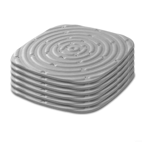 ZiStarlilife Waschbare Hühner-Nistunterlagen für Ställe, wiederverwendbare Hühnerbox-Matten, weicher Kunststoff, leicht zu reinigen, Eier-Legeboxen, 30 x 30 cm (6 Stück grau) von ZiStarlilife