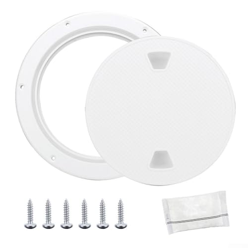ZiStarlilife Weiße Inspektionsluke für Schiffe, rutschfestes Design sorgt für sicheren Betrieb bei nassen Bedingungen (15,2 cm) von ZiStarlilife