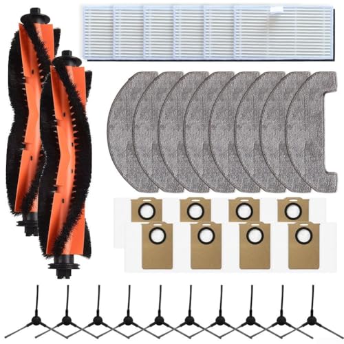 Zubehör-Set für MONSGA MS1 MAX Saugroboter bestehend aus Hauptbürste, Seitenbürsten, Filtern, Wischtüchern und Staubbeuteln zur Unterstützung der gründlichen Reinigung (C) von ZiStarlilife