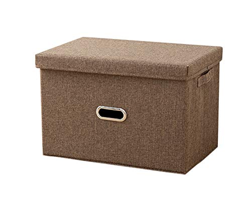 ZiXingA Aufbewahrungsboxen,aufbewahrungsbox mit Deckel Faltbare Vorratsbehälter aus Baumwollgewebe Kaffee S von ZiXingA